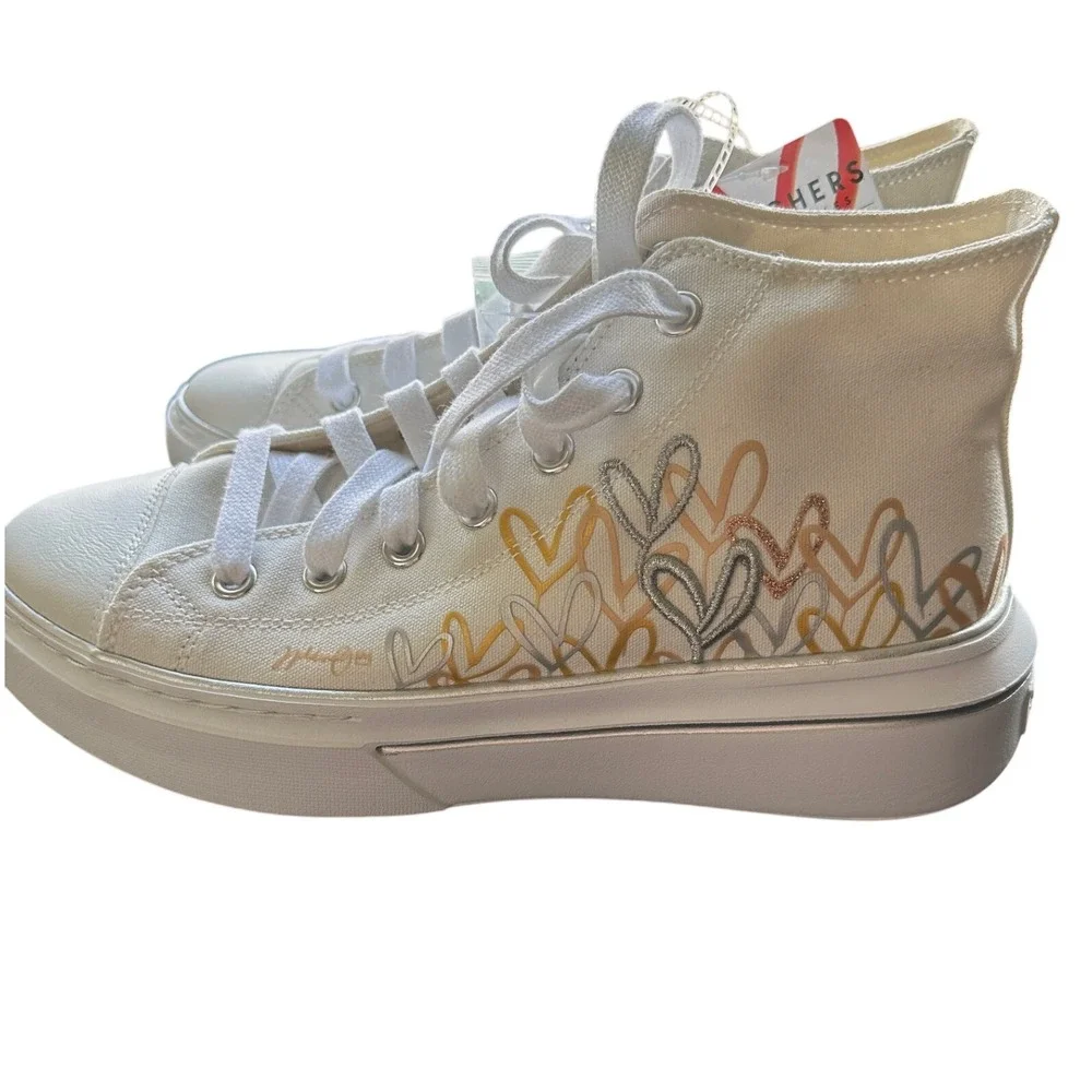 Skechers x James Goldcrown Women's Cordova Classic - Chic Love White Sneakers 10
